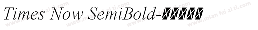 Times Now SemiBold字体转换